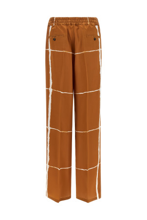 Silk pants Brown