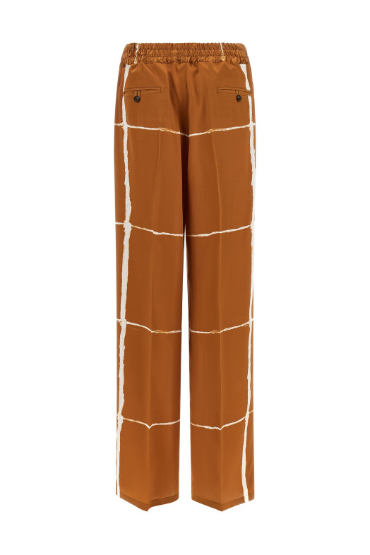 Silk pants Brown