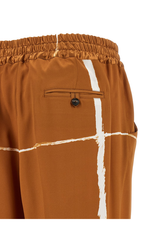 Silk pants Brown
