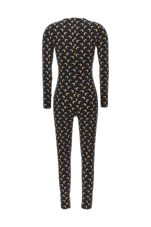 'Moon Printed' catsuit Black