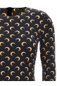 'Moon Printed' catsuit Black