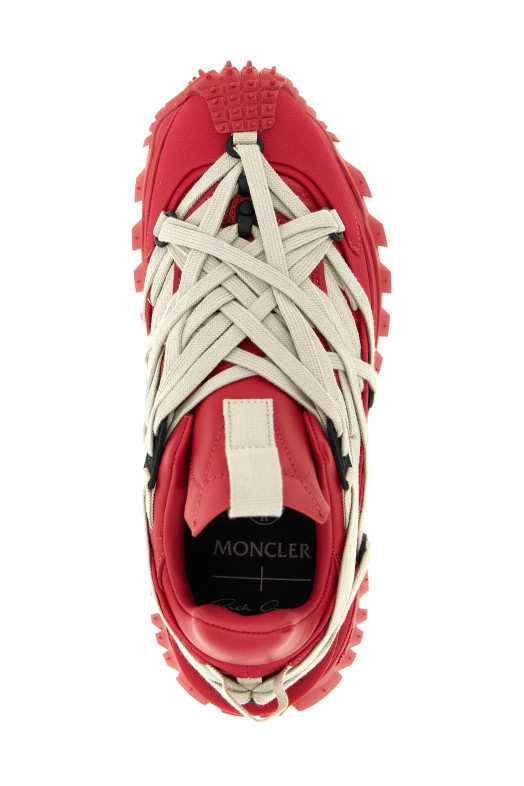 Moncler + Rick Owens 'Trailgrip Megalace' sneakers Red