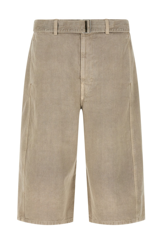 Denim bermuda shorts Gray