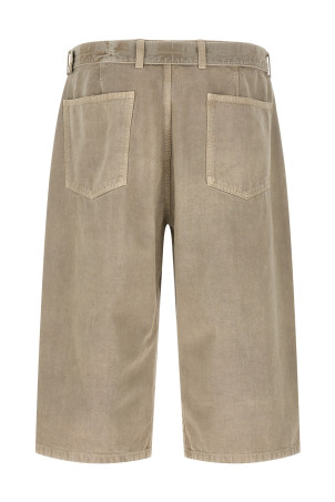 Denim bermuda shorts Gray