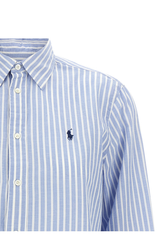 Cotton and linen shirt Multicolor