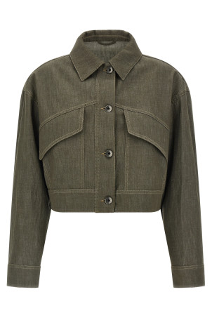 Cropped jacket Green