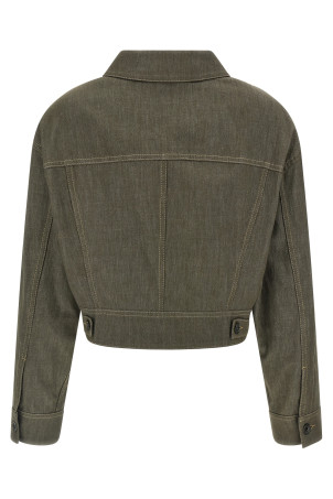 Cropped jacket Green