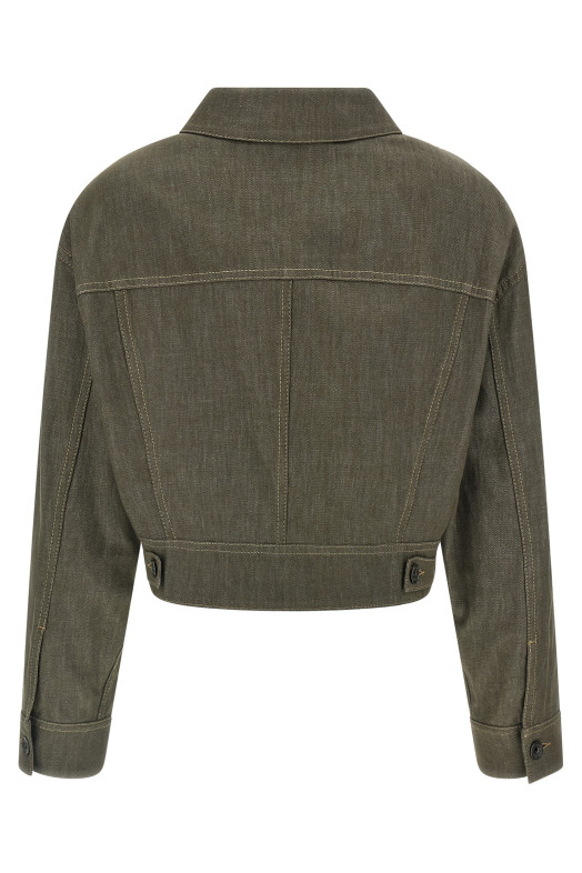 Cropped jacket Green