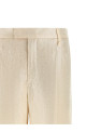 Lamé linen pants Gold