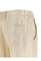 Lamé linen pants Gold