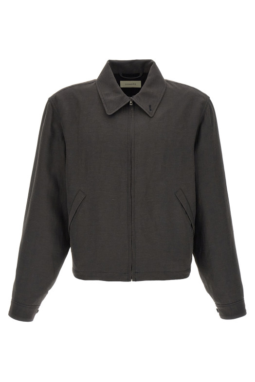 Linen canvas jacket Gray