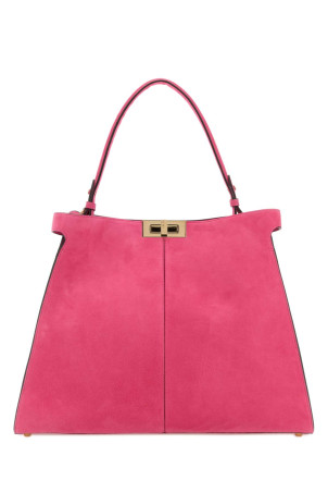 Велика сумка через плече Fendi Way з фуксії, замша, FENDI (8BN369AGXJ)