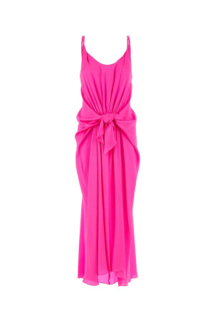 Шовкове плаття фуксії від JW ANDERSON (DR0503PG1897) J.W.ANDERSON