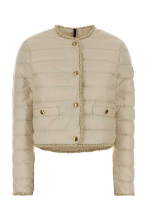 Ivory nylon Fleaurs down jacket MONCLER (L10931A00104597YF)