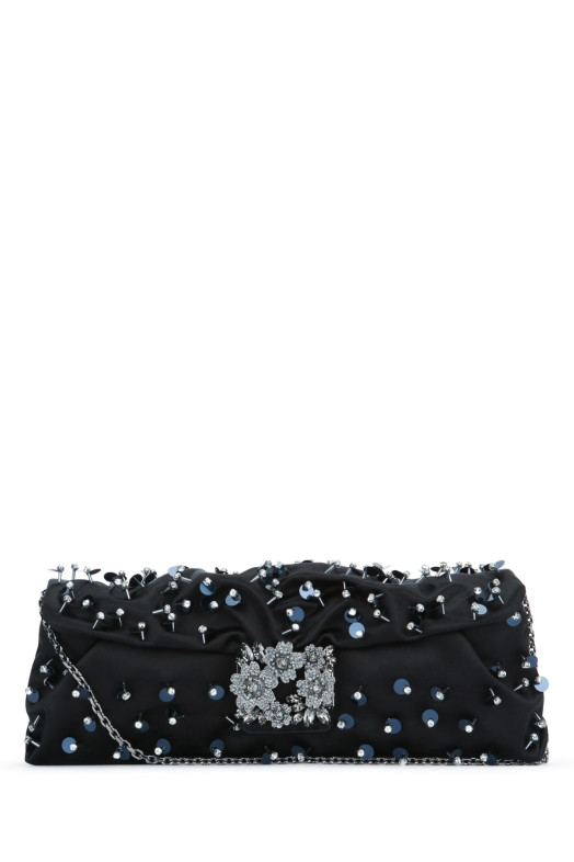 RV BOUQUET DR LONG PAILLETTES EMB BLUE ROGER VIVIER (RBWANVC3200RS0)