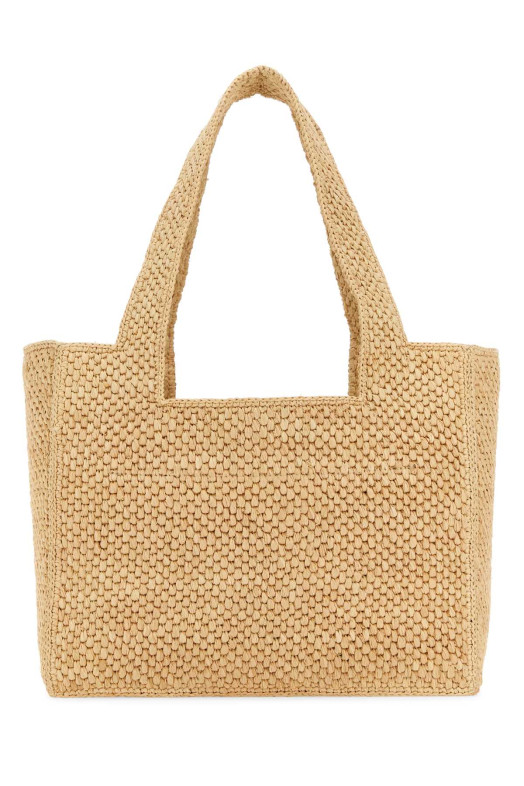 Raffia medium handbag Brown LOEWE (A685B61X05)