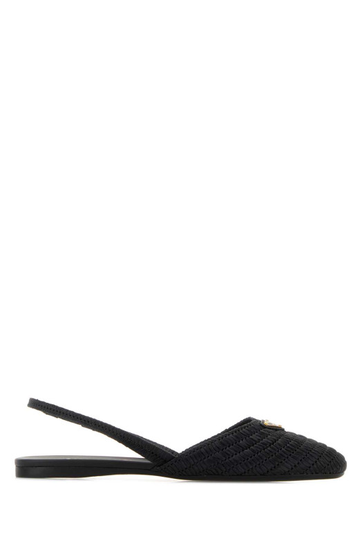 Black raffia ballerinas Black PRADA (1F370OF0052ACS)