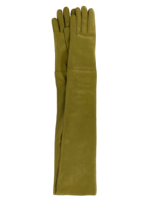 Green nappa gloves PRADA (1GG034038)