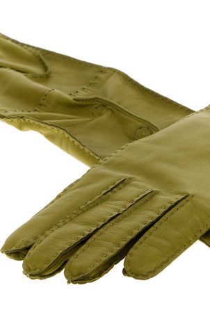 Green nappa gloves PRADA (1GG034038)
