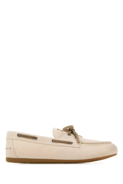 Лоферы MIU MIU из бежевой кожи (5D687EF005BVC)