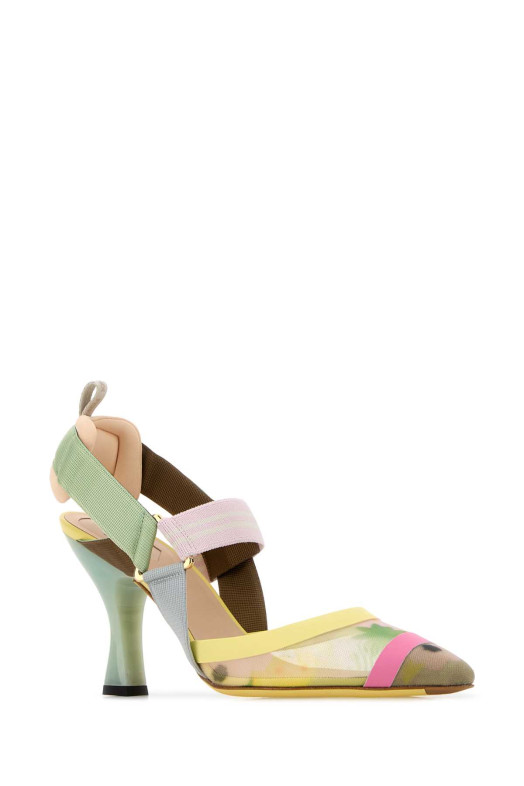 Multicolor mesh Colibri pumps FENDI (8J6851AY1B)
