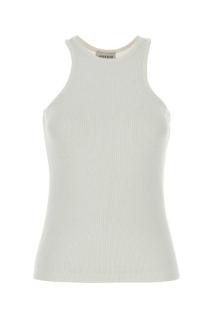 Белая майка из эластичной вискозы Cole от ANINE BING (A0812206)