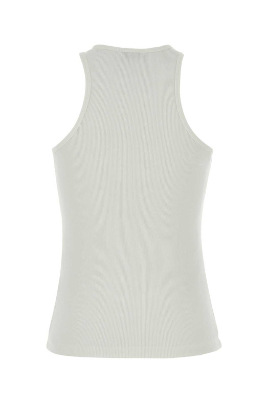 White stretch viscose Cole tank top ANINE BING (A0812206)