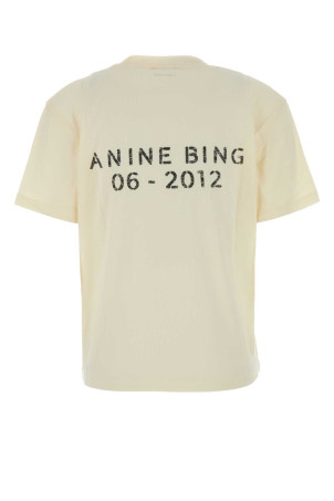 Бавовняна футболка кремового кольору Wagner від ANINE BING (A0812383)