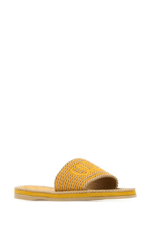 Вишиті тапочки Chloé Sand з рафії (CH26U19AXP) CHLOÉ