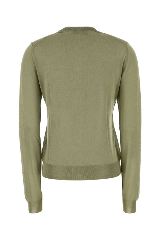 Кардиган из эластичной смесовой вискозы цвета «саже» от FENDI (FZE574AW4V)