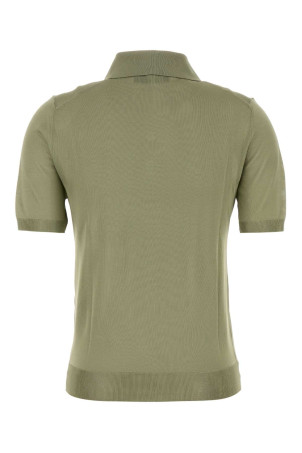 Поліестерова сорочка-поло зеленого кольору від FENDI (FZXE82AW4V)