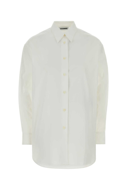 White poplin oversize shirt White JIL SANDER (J03DL0223J45342)