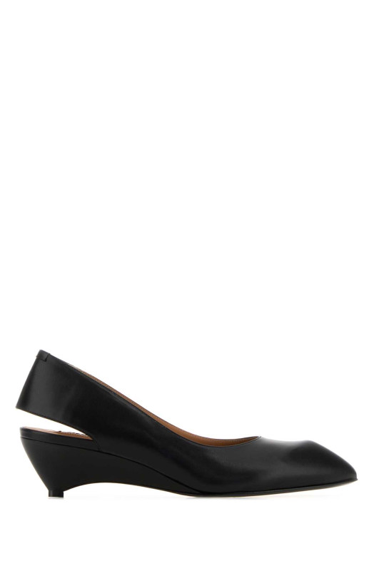 Black leather pumps JIL SANDER (J16WN0001P7689)