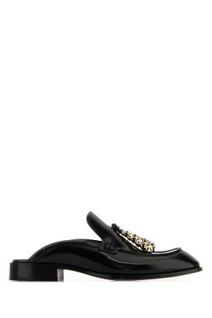 Black leather Edge slippers Black LOEWE (L814379X70)