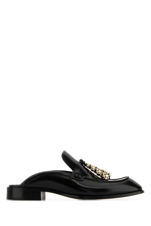 Black leather Edge slippers Black LOEWE (L814379X70)