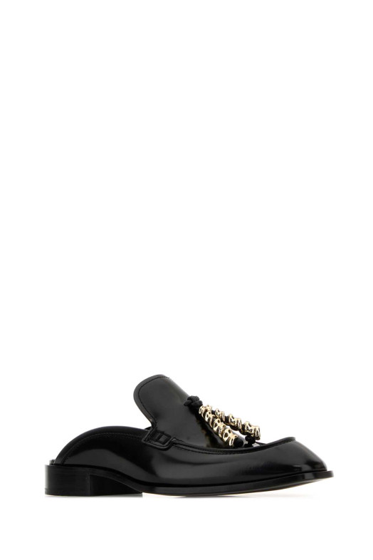 Black leather Edge slippers Black LOEWE (L814379X70)