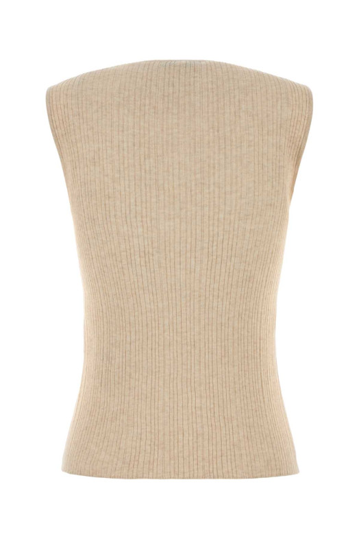 Топ из песочного трикотажа MAISON KITSUNE (QW00607KT1195)