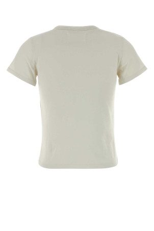 Chalk cotton t-shirt MAISON MARGIELA (S29GC0312S24575)