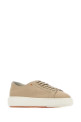Beige leather Clean sneakers SANTONI (WBCD61322BARCDYI)