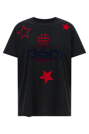 'Orb and Stars Classic' T-shirt Black