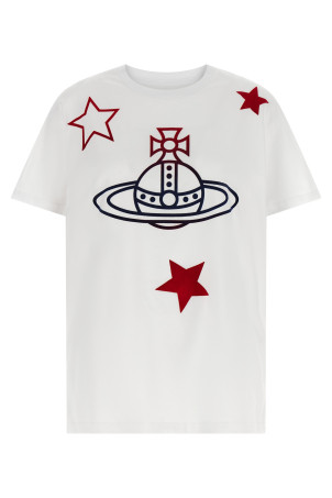'Orb and Stars Classic' T-shirt White