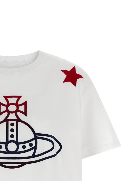 'Orb and Stars Classic' T-shirt White