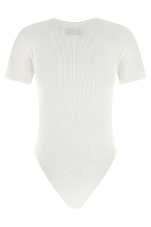'Orb Bas Relief' bodysuit White