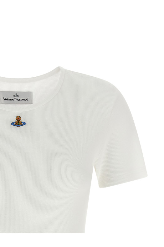 'Orb Bas Relief' bodysuit White