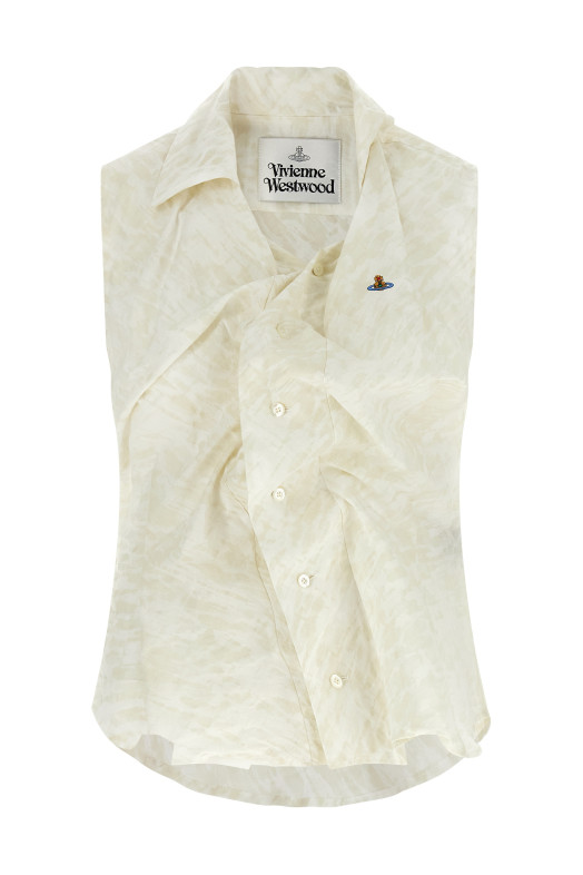 'Drunken' shirt Beige