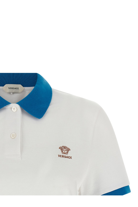 'Medusa' polo shirt Blue