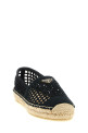Crochet knitted espadrilles Black