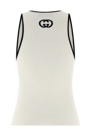 'Incrocio GG' tank top Black-grey