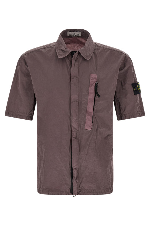 Накидка из нейлона с металлическим блеском, фиолетовая STONE ISLAND L1S151200028S0019V008F