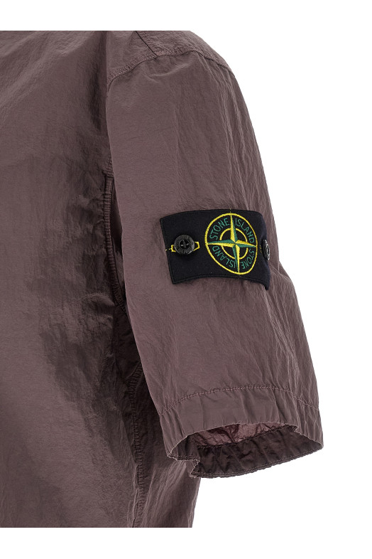 Накидка из нейлона с металлическим блеском, фиолетовая STONE ISLAND L1S151200028S0019V008F